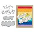 Miniatyrbild 1 av 4: Dies Etched Spellbinders - Stylized Happy Birthday