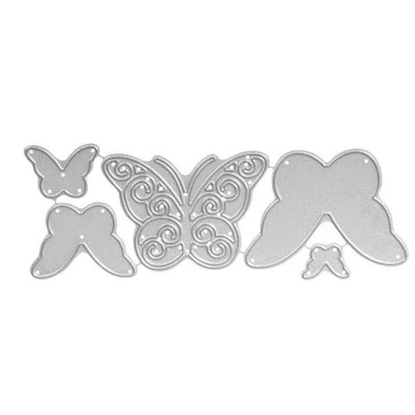 Rayher Hobby Rayher Stencil Set xcu Whimsical Butterflies SB BTL 5 st 1 3 4 5 cm - 59229000