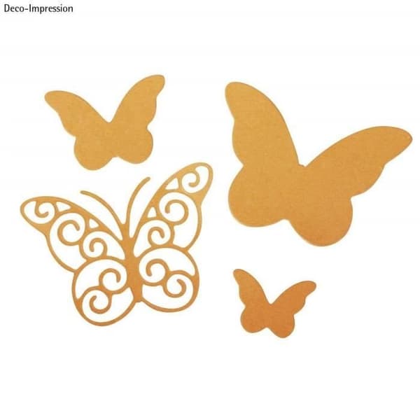 Rayher Hobby Rayher Stencil Set xcu Whimsical Butterflies SB BTL 5 st 1 3 4 5 cm - 59229000