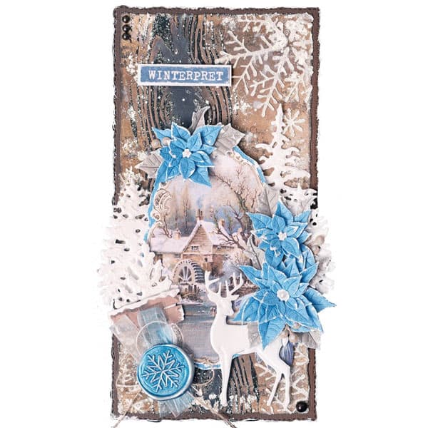 Dies Studio Light - Snowflake & Poinsettia - Vintage Winter