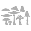 Miniatyrbild 1 av 4: Stämplingsmall - Ej specificerad - Svampar - 9 stycken - Kompatibel med skärmaskiner - Stål