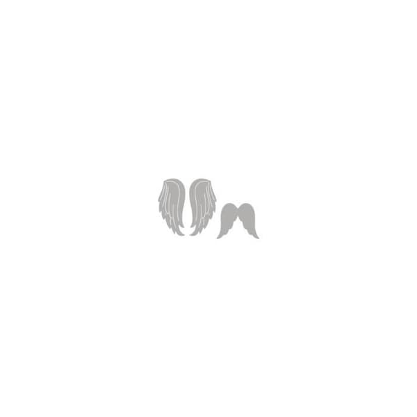 Präglingsstencil Änglavingar 3 och 4,7cm 2 st - Rayher
