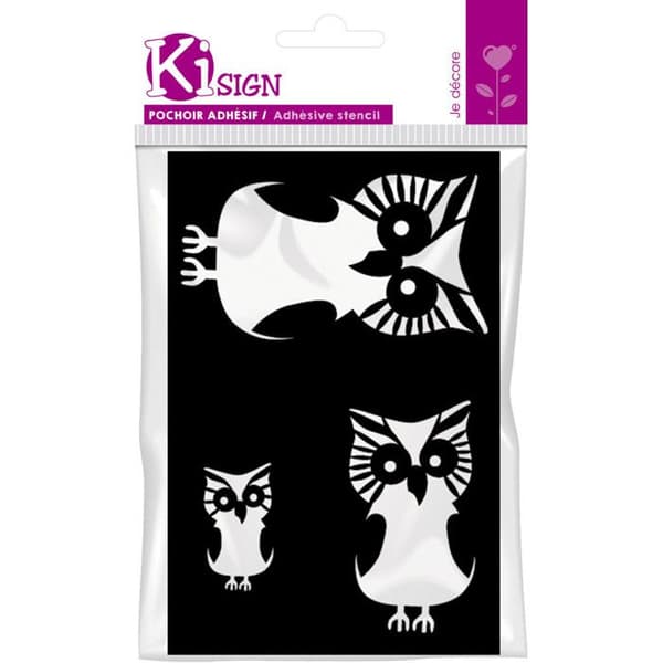Klistermall Ugglor 12x18 cm