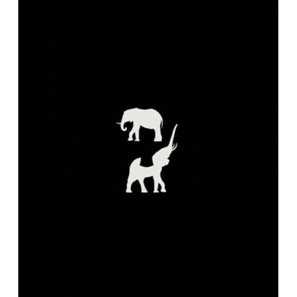 Sjablon Målad - Elefant - 7x10 cm - Blandad - Vuxen - 1 sjablon
