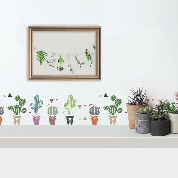 Pochoir - Kreativ frö - Kaktus - 15 x 40 cm - Plast - Laserskärning