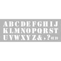 Miniatyrbild 2 av 2: Pochoir 15 x 40 cm Alphabet n°1