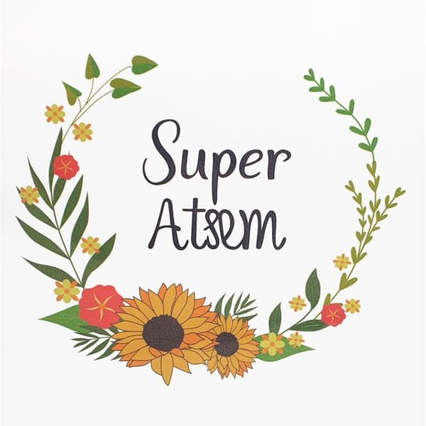Super Atsem textiltransfer 17 x 17 cm