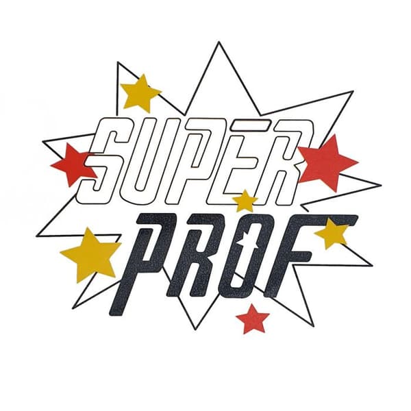 Super Prof textiltransfer 17 x 15,5 cm