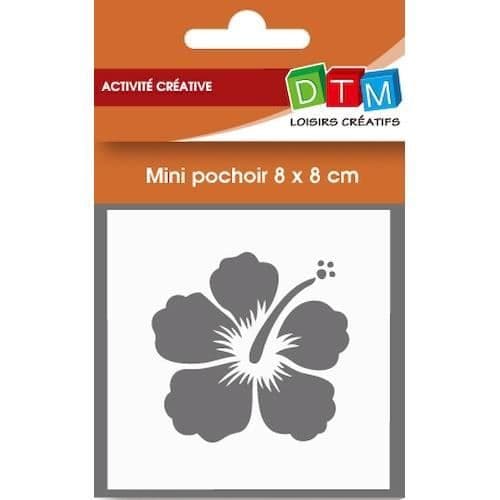 Stencil 8 x 8 cm - Hibiscus - DTM