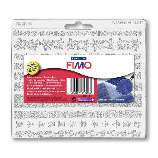 Fimo-texturplatta Dekorativa formar