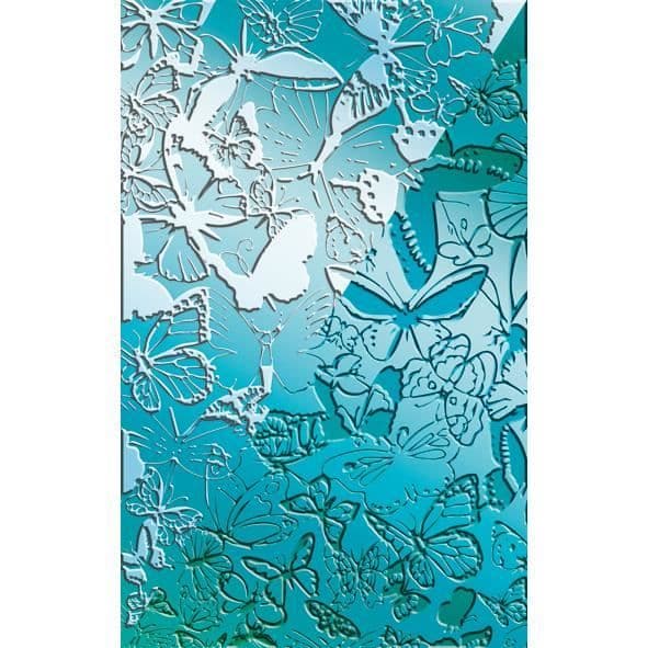 Texturplatta - DTM - Fjäril - 13 x 20 cm - Plast - Flexibel värmeformad