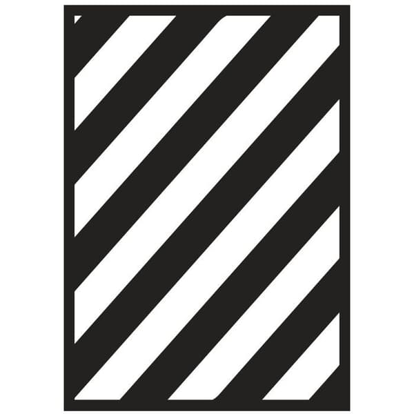 Självhäftande stencil - diagonal / pil -A5 - 2 mönster - Rayher Ej relevant