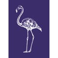 Miniatyrbild 1 av 2: Pochoir självhäftande specialtextil A5 Flamingo + spatel