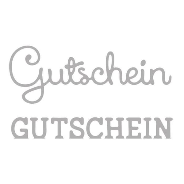 Rayher Hobby Rayher Gutschein Cutting Die Kit, 2 delar 2,5-7 cm, stål - 59253000