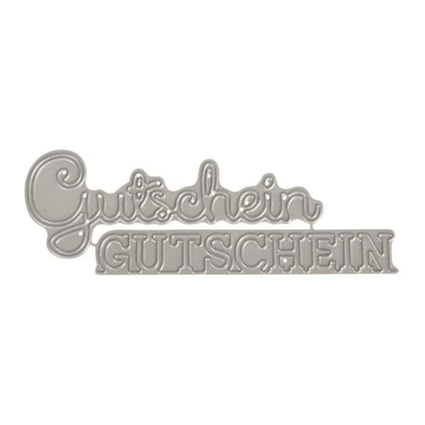 Rayher Hobby Rayher Gutschein Cutting Die Kit, 2 delar 2,5-7 cm, stål - 59253000