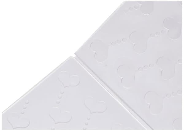Efco - 4254004 - Embossing Stencil Hearts Stencil, Plast, Clear, 106mm x 150mm