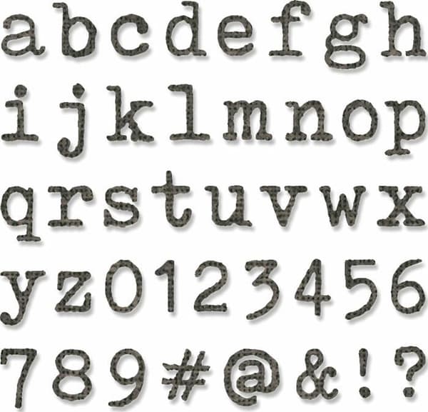 Kreativ stencil - Sizzix referensgaller - 664435 - Thinlits skärverktygsset med 24 st Happy Hour av Tim Holtz