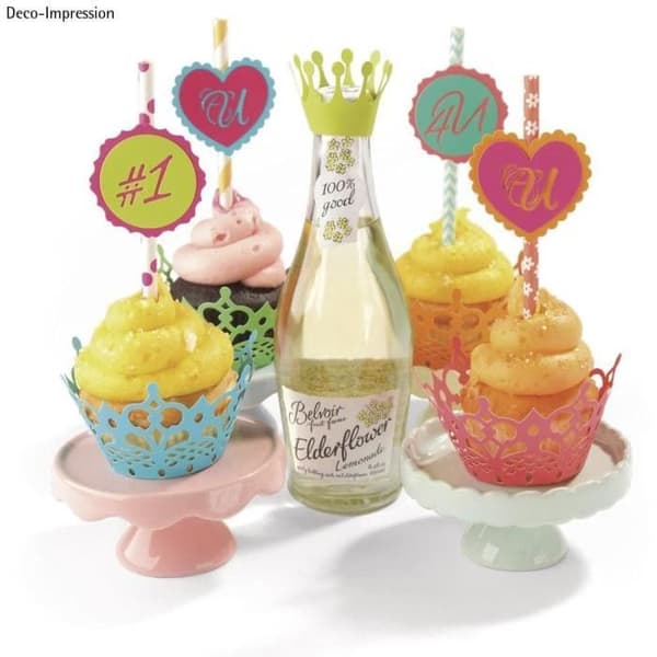 Matriser för utstansning och geprägt - Sizzix - Cupcake - 2 i 1 - Utstansning och geprägt - 3,81-17,46cm
