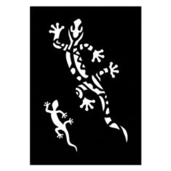 Pochoir Salamandre - Ki Sign - 7x10 cm - Klister - Återfällbar - Återanvändbar