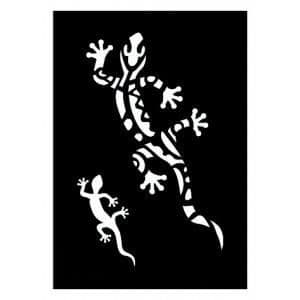Salamander stencil - Ki Sign - 7x10 cm