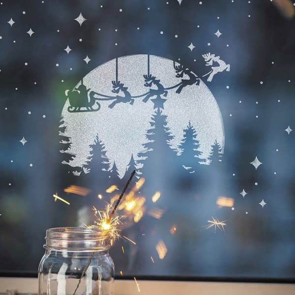 A4 julstencil - Moonlight