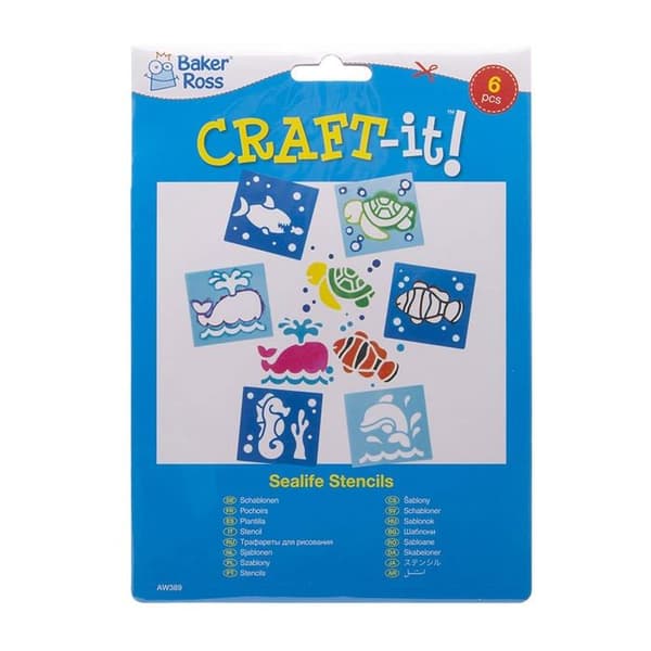Kreativ stencil - Baker Ross referensnät - AW389
