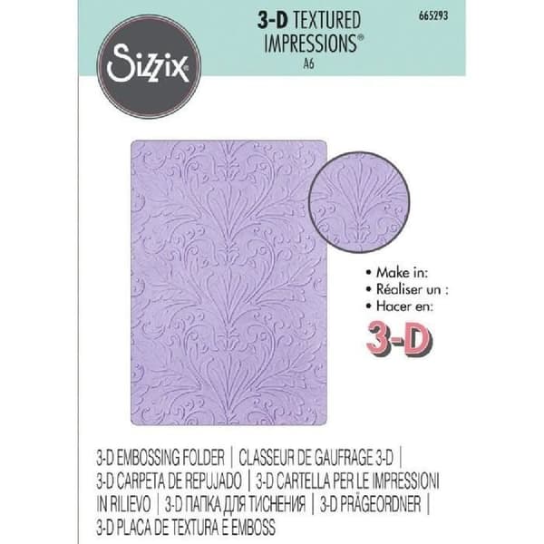 Pr präglingsplatta - SIZZIX - Art nouveau - 3-D - Kompatibel med Big Shot - A5