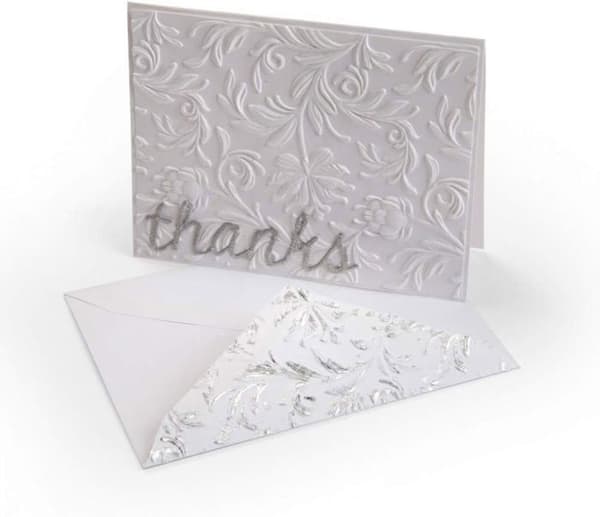 Texturplatta - stencil för embossing Sizzix - 662716 - Präglingspärm, Botanisk, Flerfärgad, One Size
