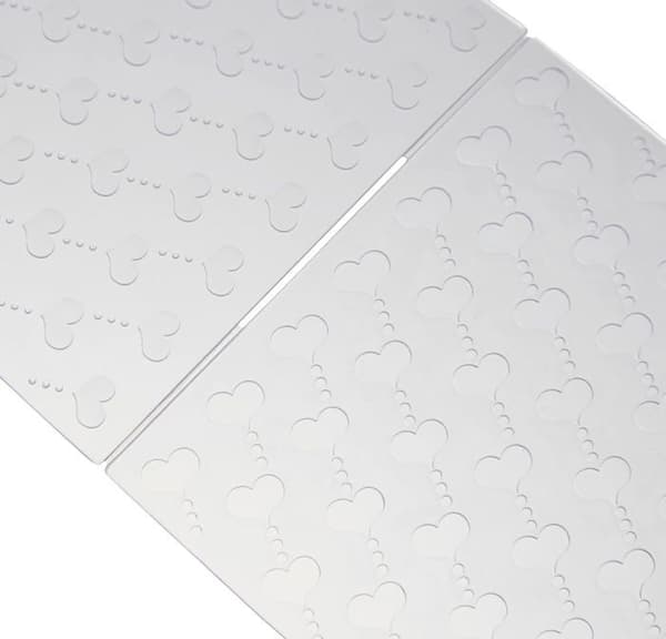Efco - 4254004 - Embossing Stencil Hearts Stencil, Plast, Clear, 106mm x 150mm