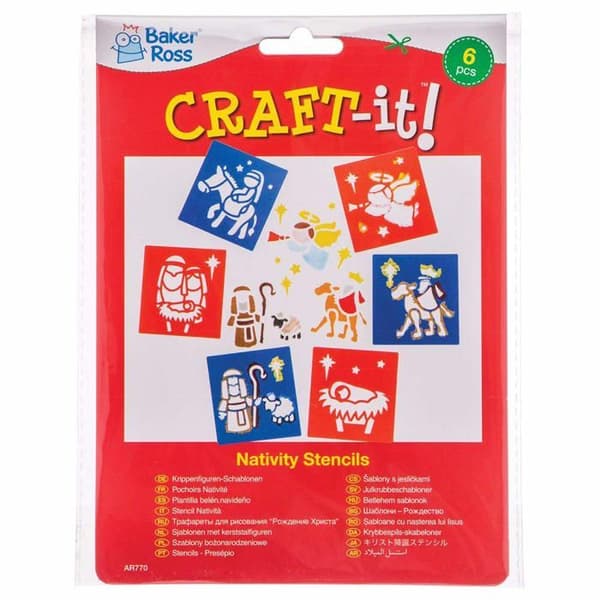 Kreativ stencil - Baker Ross referensnät - AR770