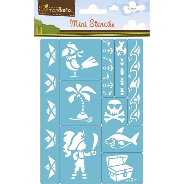 Creative Hobbies - Mini Pirate Stencils - Från 3 år