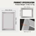 Miniatyrbild 2 av 4: Set med 2 screentryckramar - VEVOR - Komplett 110 mesh screentryckssats i aluminium