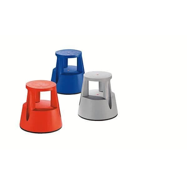 Plast rullsteg - max. 150 kg, höjd vid belastning 410 mm grå - Mobil trappstege Mobil trappstege Steg