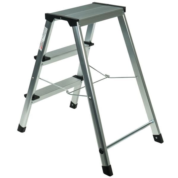 Fällbar trapppall i aluminium 3 trappsteg WERKA PRO