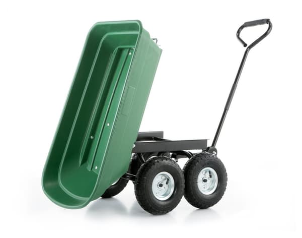 HIGHER Heavy-Duty Havevogn - 350kg Kapacitet, Robust Design til Professionelle Gartnere