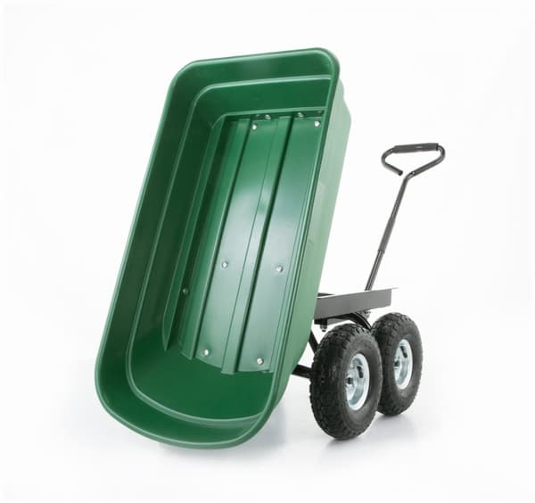 HIGHER Heavy-Duty Havevogn - 350kg Kapacitet, Robust Design til Professionelle Gartnere