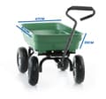 Miniatyrbillede 2 af 9: HIGHER Heavy-Duty Havevogn - 350kg Kapacitet, Robust Design til Professionelle Gartnere