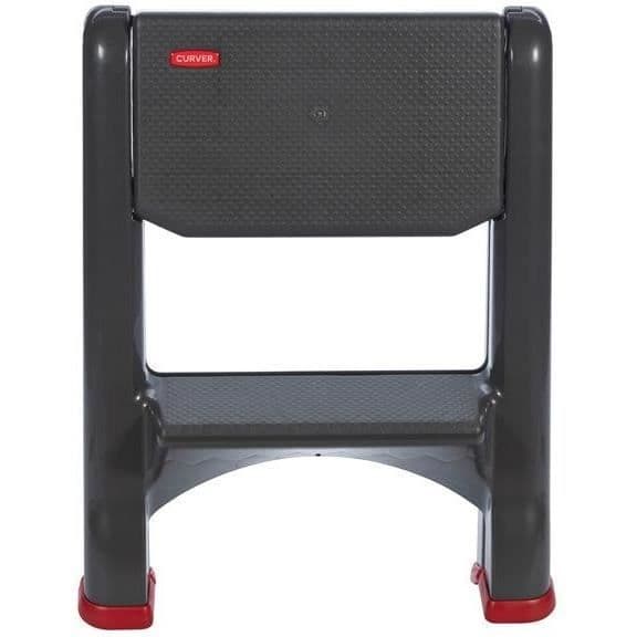 Fällbar steg - Curver - 2 steg - Grå - I plast - 50 x 18 x 64 cm