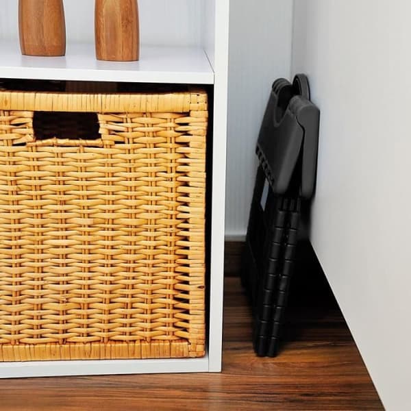 Marchepied - AC-Déco - Fällbar i Plast - Svart/Blå - H 22 cm - L 35 cm
