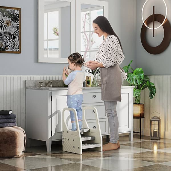 Rootz Børns justerbare trin afføring - Toddler Trin - Børnens afføring - skridsikker sikkerhed - 43L x 42W x 65,5 timer cm