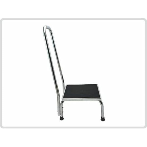 Marchepied - Metall - Fällbar - Halkskydd - Böjd handtag - Max belastning 120 kg