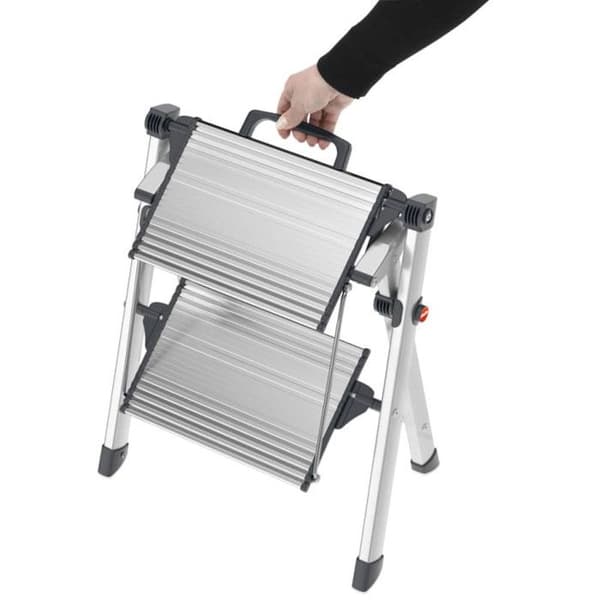 Escabeau - Hailo - Mini Comfort - Aluminium - 2 Steg - 45 cm