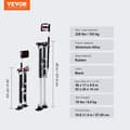 Miniatyrbild 6 av 6: VEVOR Stiltar Gips Plasterare Färg Aluminium Justerbar 61-101,6 cm Svart