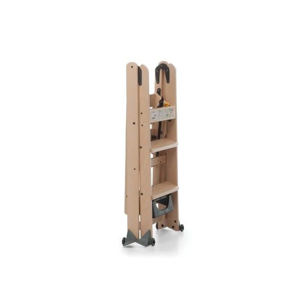 Foppapedretti trappstege - 9900380103 - Lascala 3.0 hopfällbar stege, naturlig