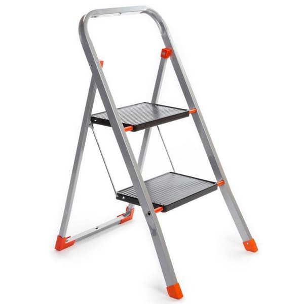 Toolland Marchepied, 2 steg, flexibel, hemtrappstol med hög handtag