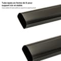Miniatyrbild 4 av 6: Sju Comfort-Escabeau 4 steg-Fällbar med Antislip Pedal-150KG belastning-i Stål-Röd