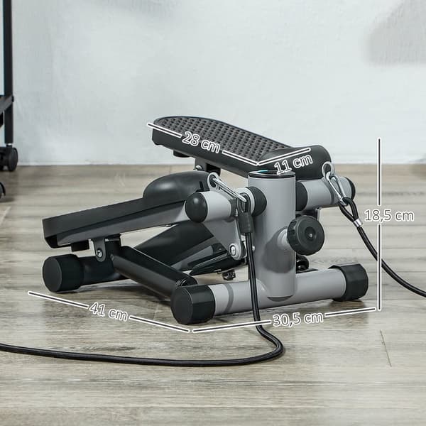 Mini Stepper, 2 i 1, 41x30.5x18.5 cm, Grå