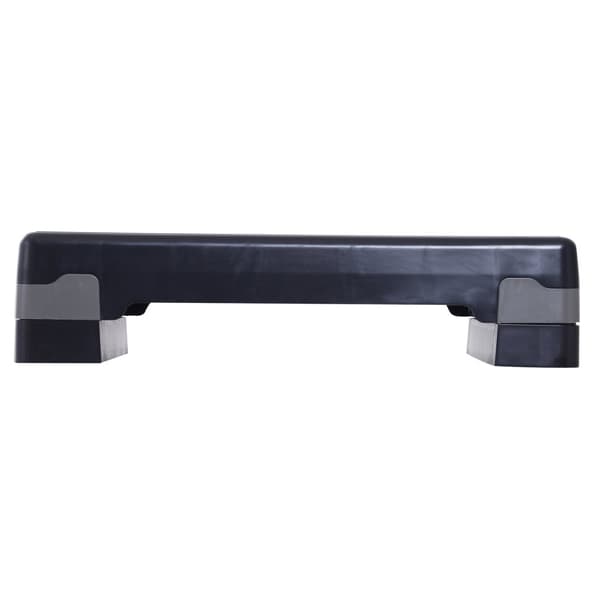 Aerobic Fitness Step Bræt, 68x29x15 cm, Sort Grå