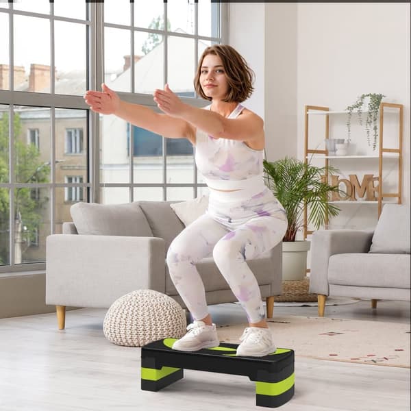 Aerobisk Stepper, 80x31x20 cm, Grøn