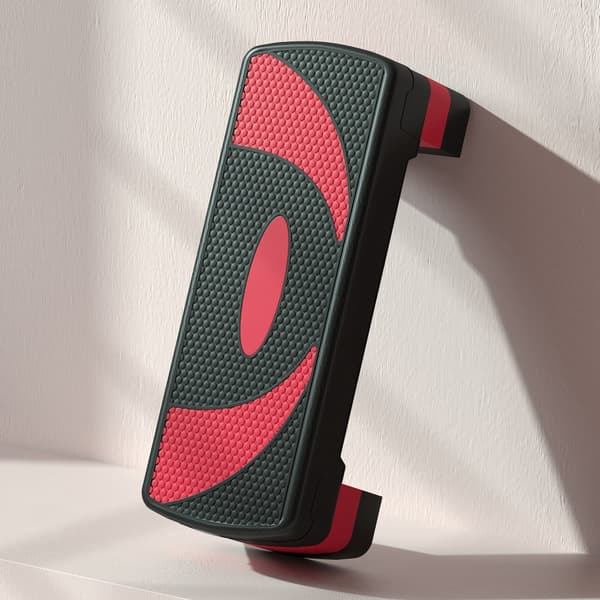 Aerobisk Stepper, 80x31x20 cm, Rød